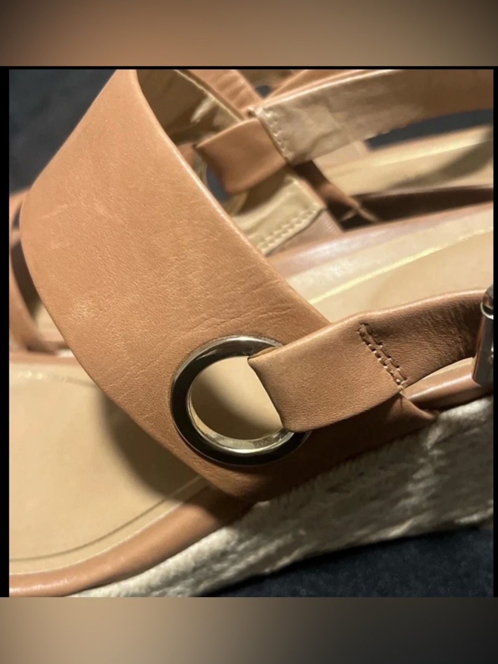 Vionic Tulum Espadrille Leather Wedge Boho Chic Coastal Grandma Resortwear 10 - Picture 5 of 8